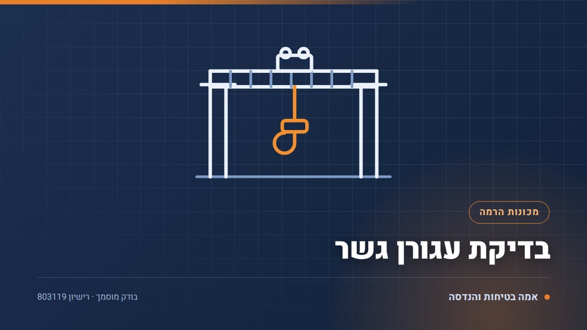 בדיקת עגורן גשר במפעל: 8 שלבים בבדיקה תקופתית של מנוף עילי