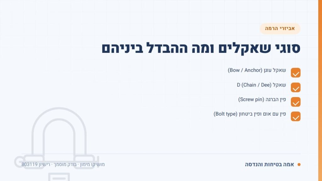 בדיקת שאקל: סוגי שאקלים ומה ההבדל ביניהם — ליקויים ובדיקות, אמה בטיחות והנדסה